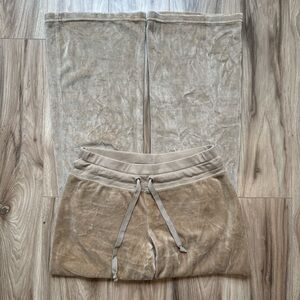 Velour Lounge Pants - Taupe